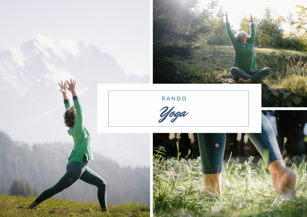 rando yoga aux Saisies, Savoie